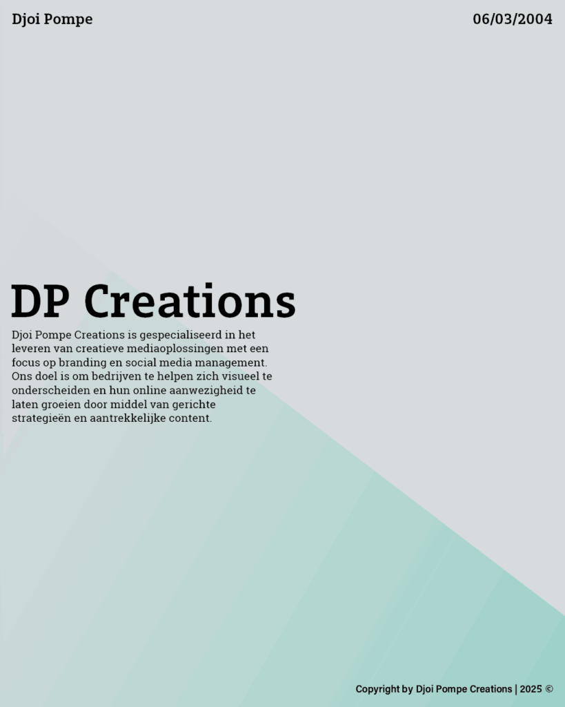 DP Creations, Jouw merk, onze missie